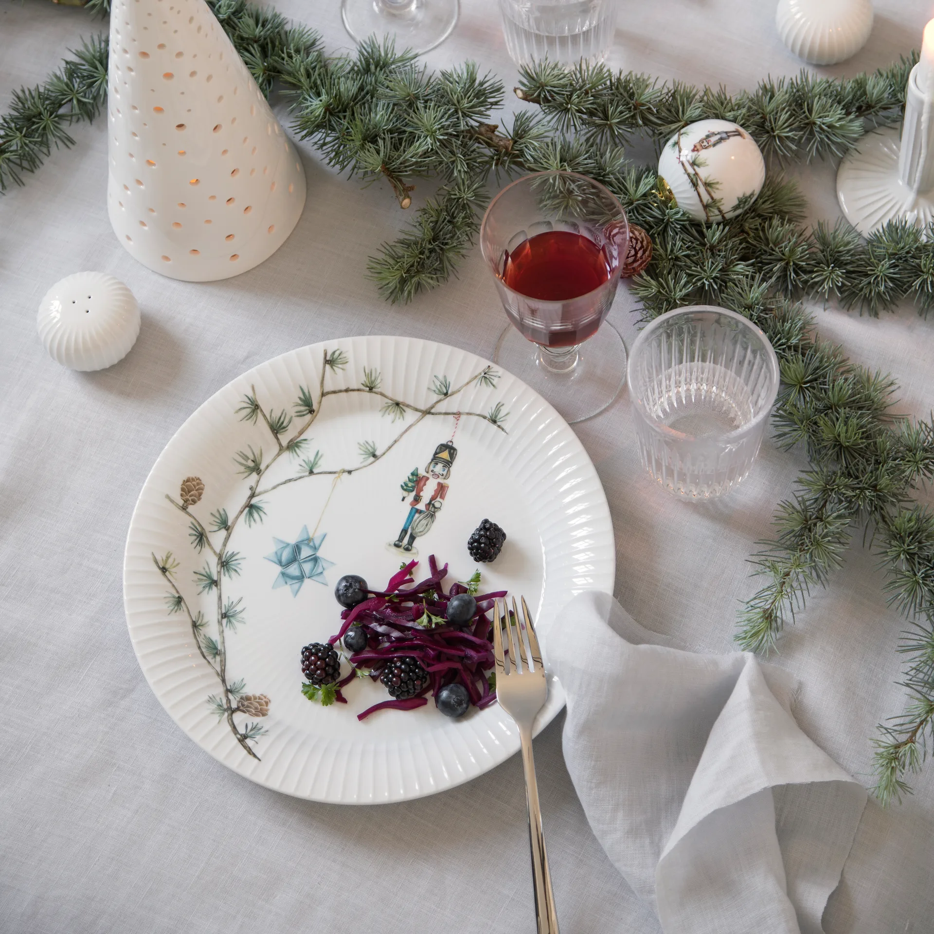 Hammershøi Christmas plate Ø27 cm 6-pack,  Kähler