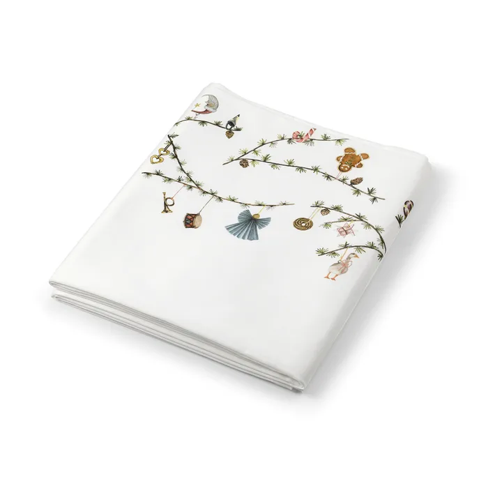 Hammershøi Christmas table cloth 150x220 cm - White - Kähler