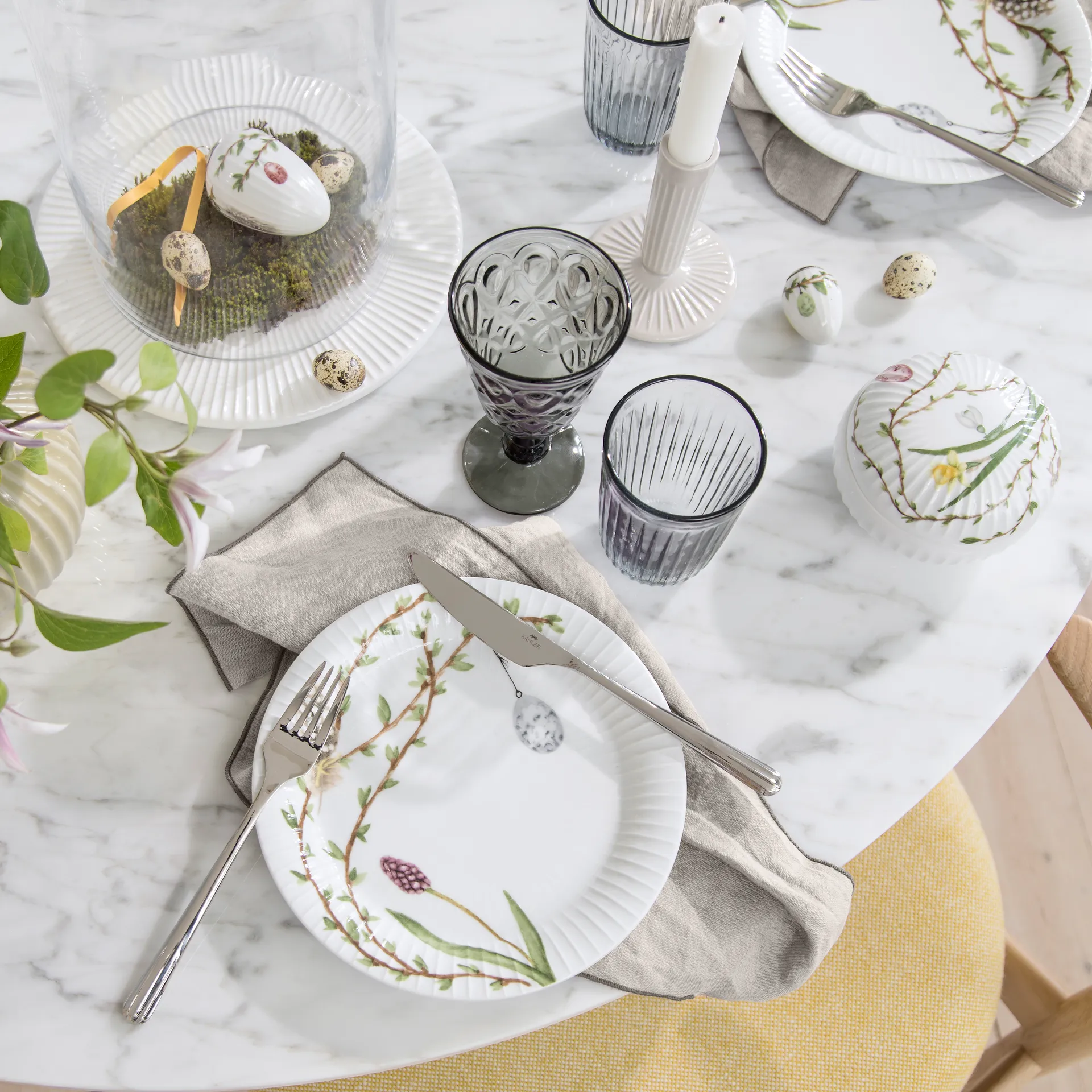 Hammershøi Easter small plate 22 cm, white Kähler