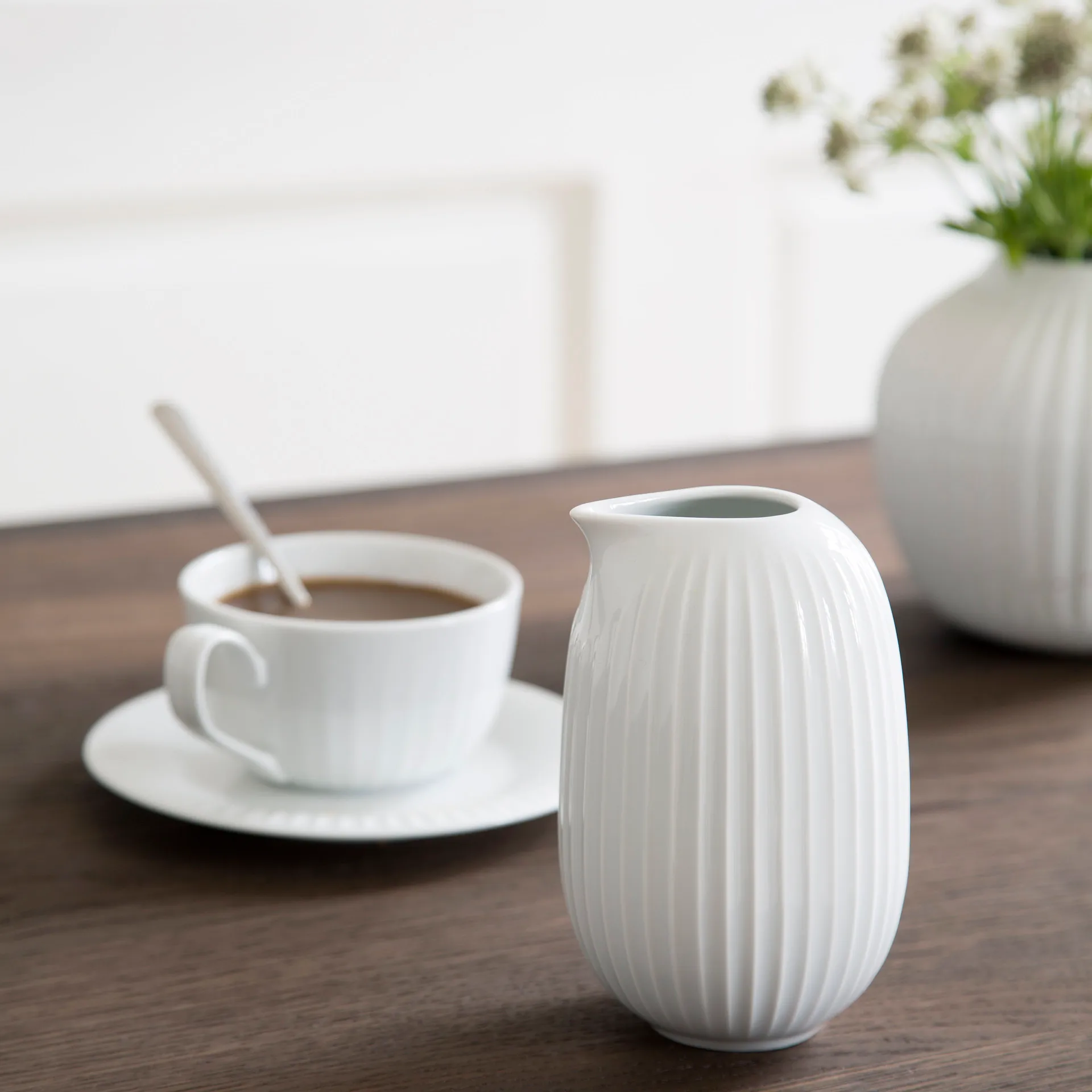 Hammershøi milk jug, white Kähler