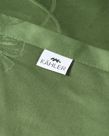 Hammershøi Poppy damask tablecloth green - 150x320 cm - Kähler