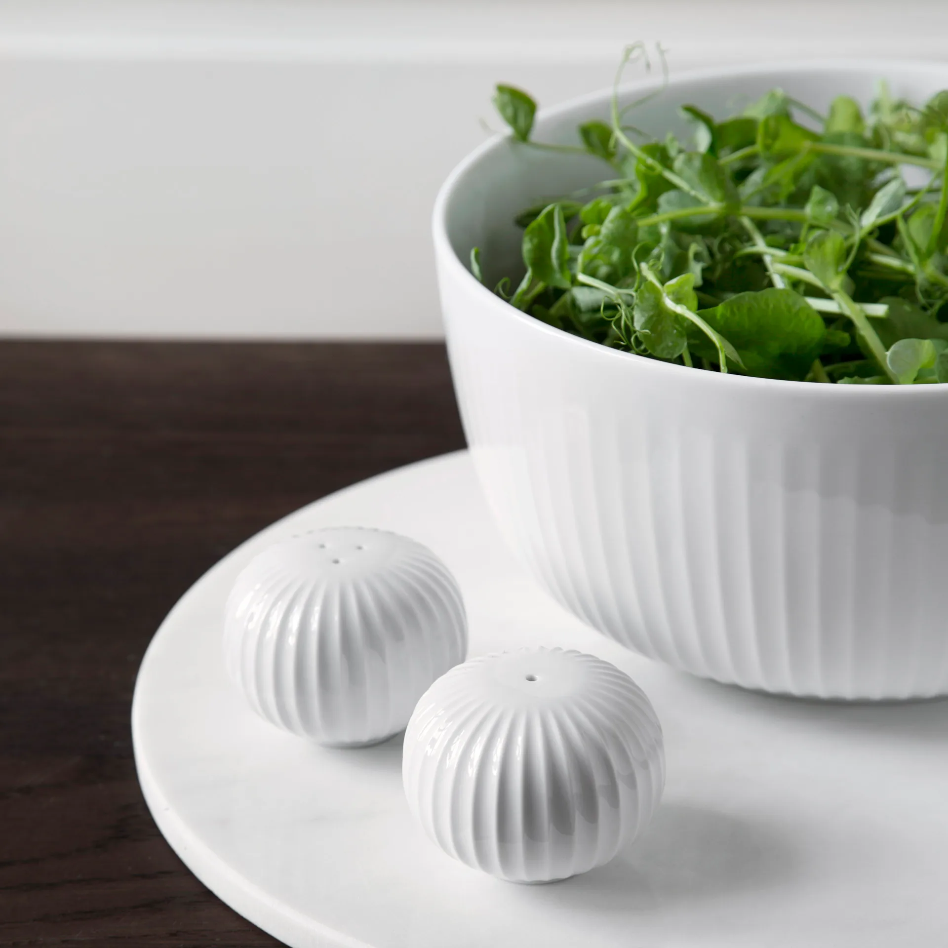 Hammershøi salt and pepper shaker, white Kähler