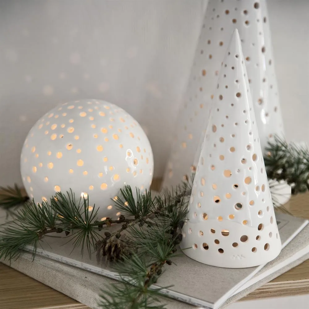 Nobili candle holder small, snow white Kähler