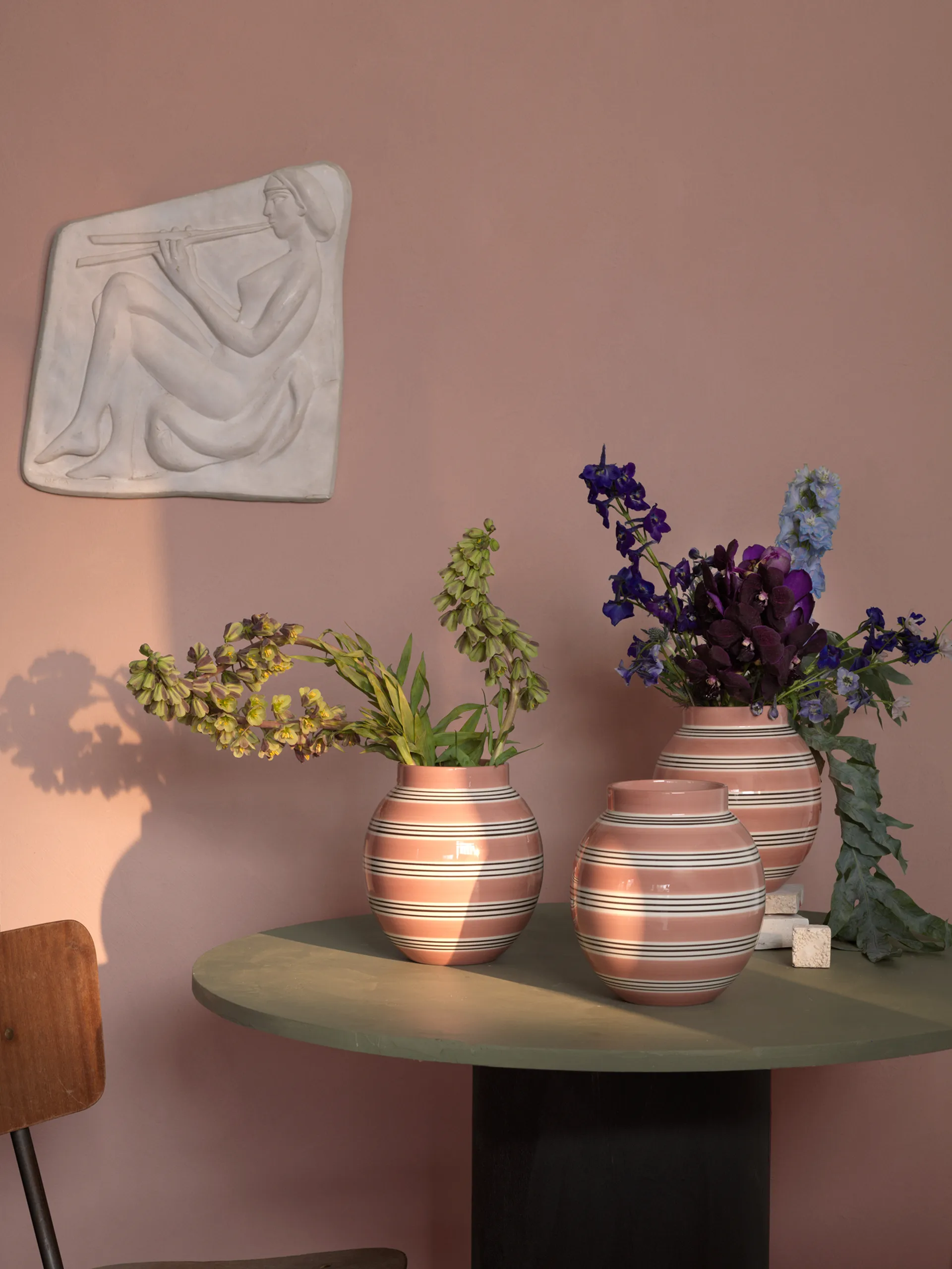Omaggio Nuovo vase 20.5 cm, Rosa Kähler