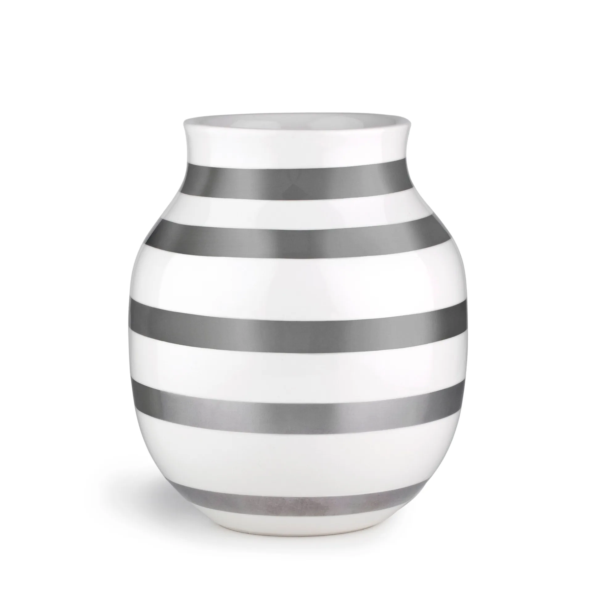 Omaggio vase silver, medium Kähler