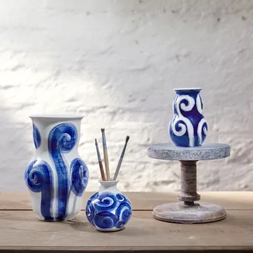Tulle vase 13 cm - Blue - Kähler