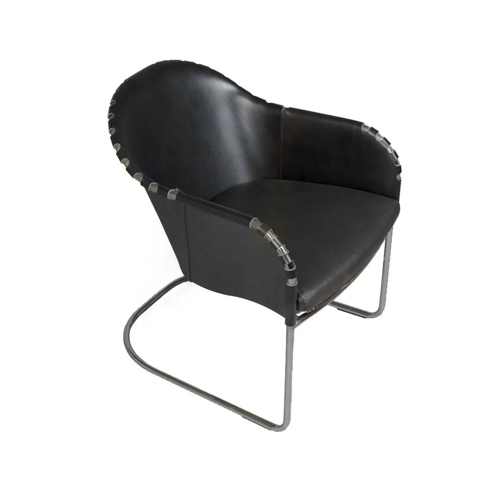 Ingo V.I.P armchair, Black 9110-chrome Källemo
