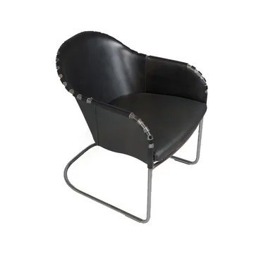 Ingo V.I.P armchair - Black 9110-chrome - Källemo