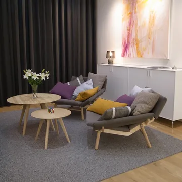 Spot table - Natural lacquered ash - Källemo