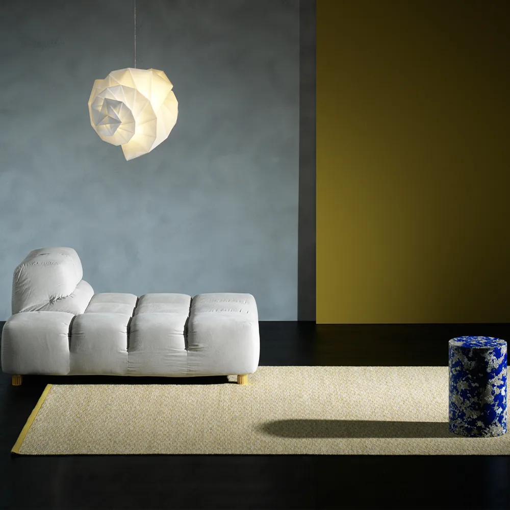 Goose Eye XL Icon rug, Misty blue 195x300 cm Kasthall