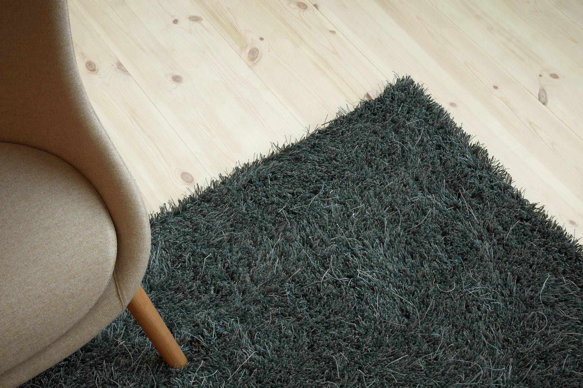 Moss rug 170x240 cm, Nickel grey Kasthall