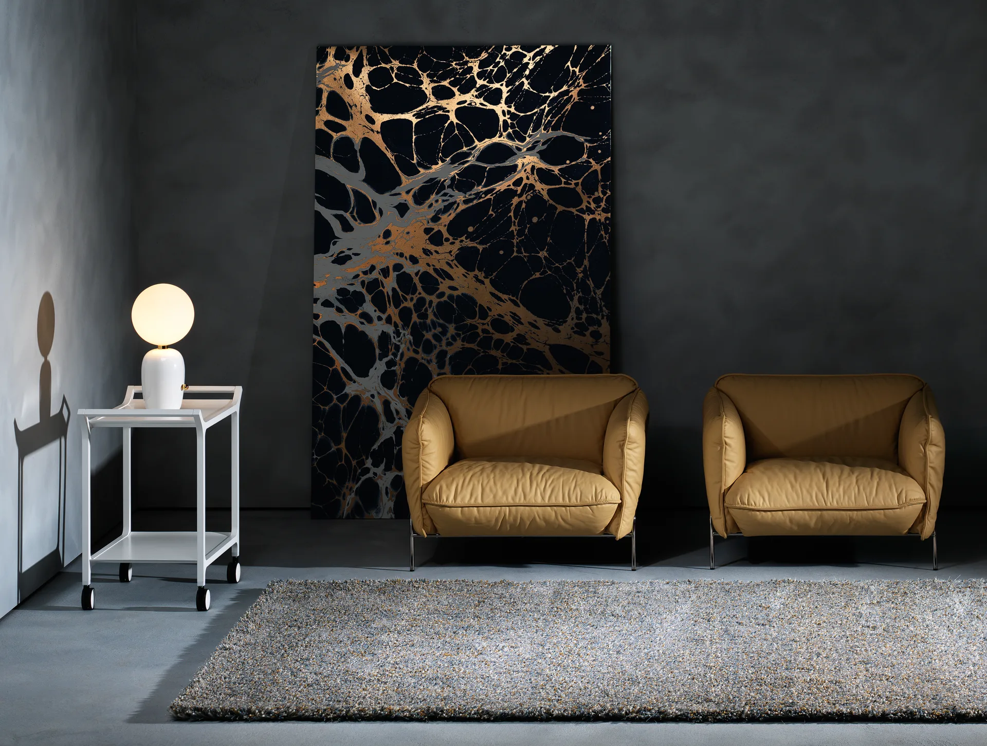 Tekla rug 170x240 cm, Icy Caramel Kasthall