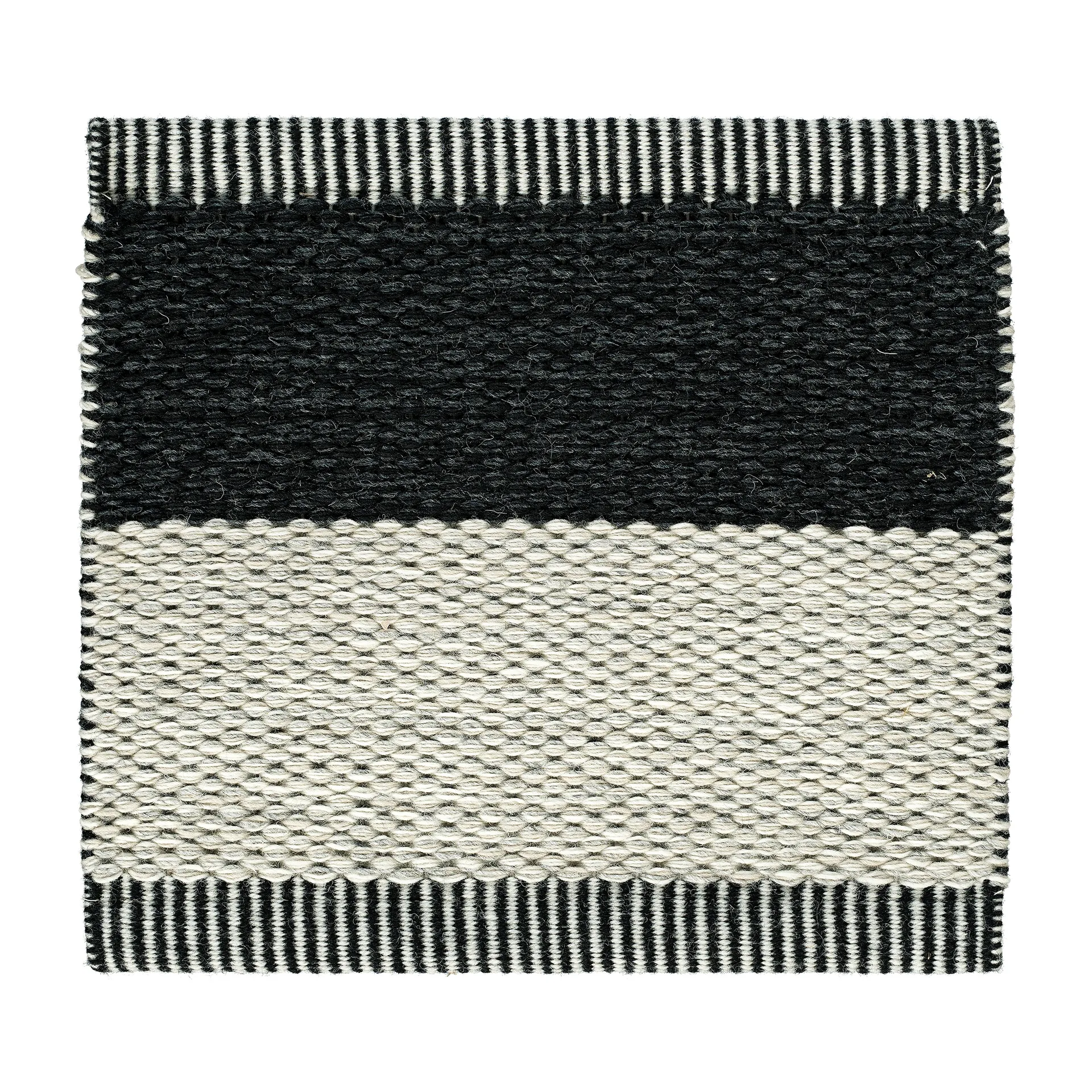 Wide Stripe Icon rug 85x240 cm, Midnight black Kasthall