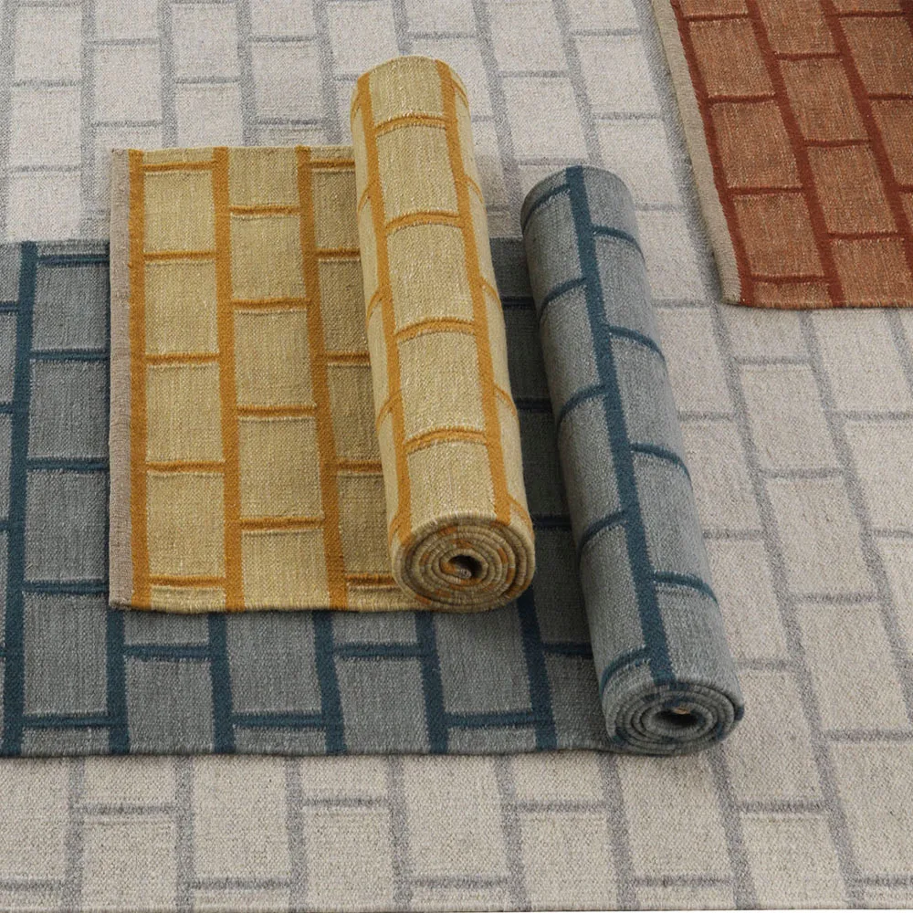 Brick hallway runner, Blue, 80x250 cm Kateha