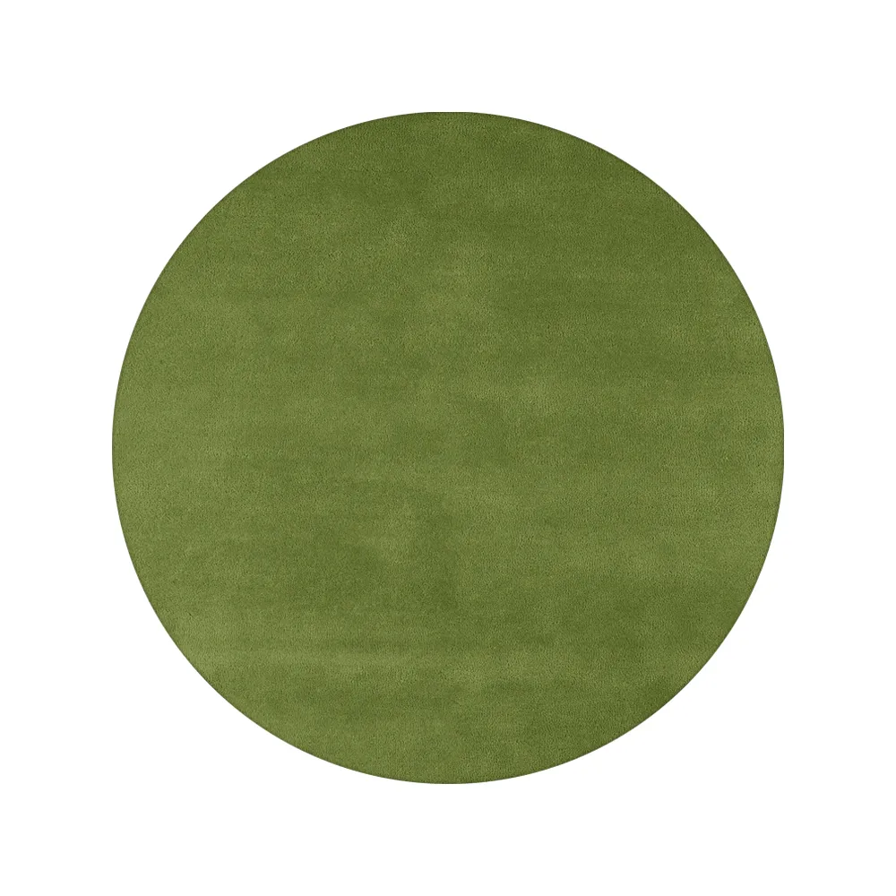 Sencillo rug round, Green, 220 cm Kateha