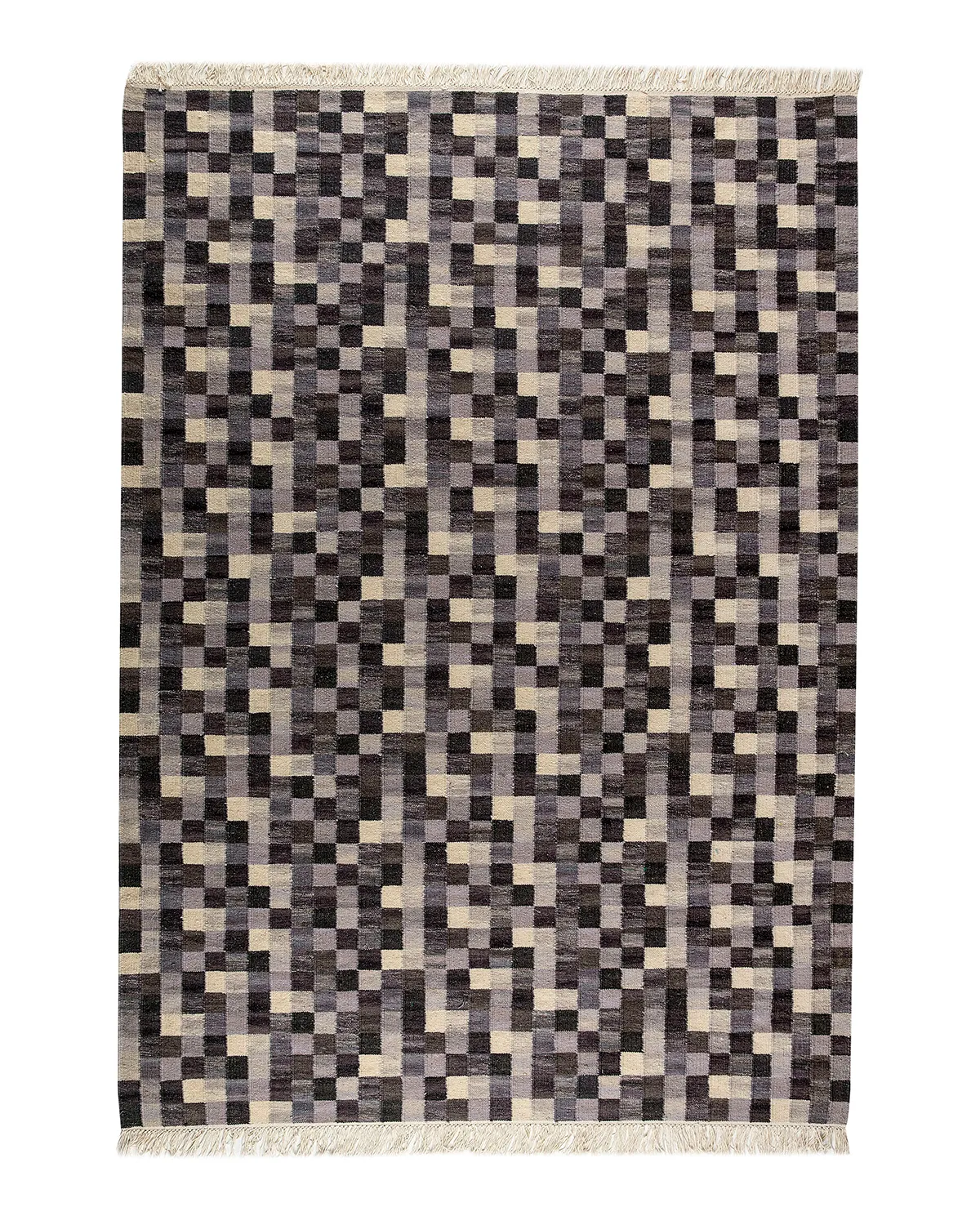 Small box handwoven rug grey, 240x170 Kateha