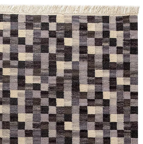 Small box handwoven rug grey, 240x170 Kateha