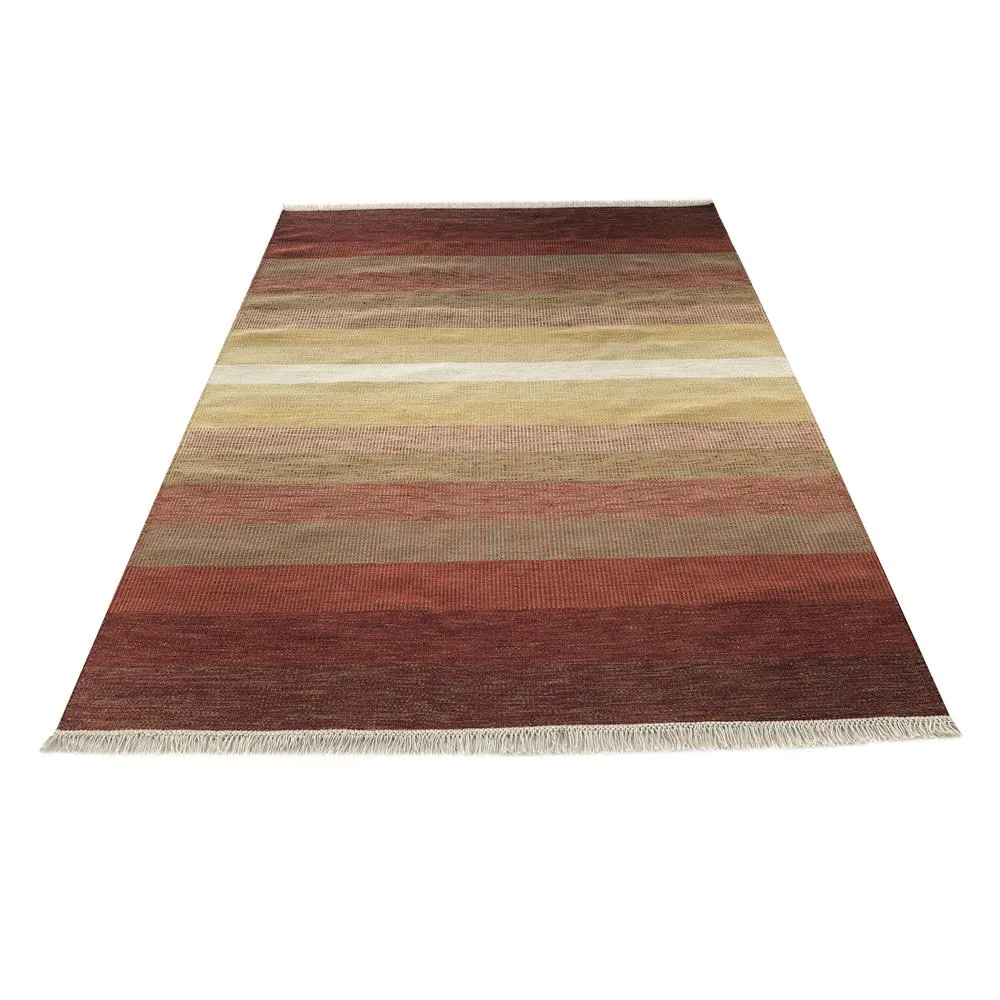 Tofta Wave rug 80x250 cm, red Kateha