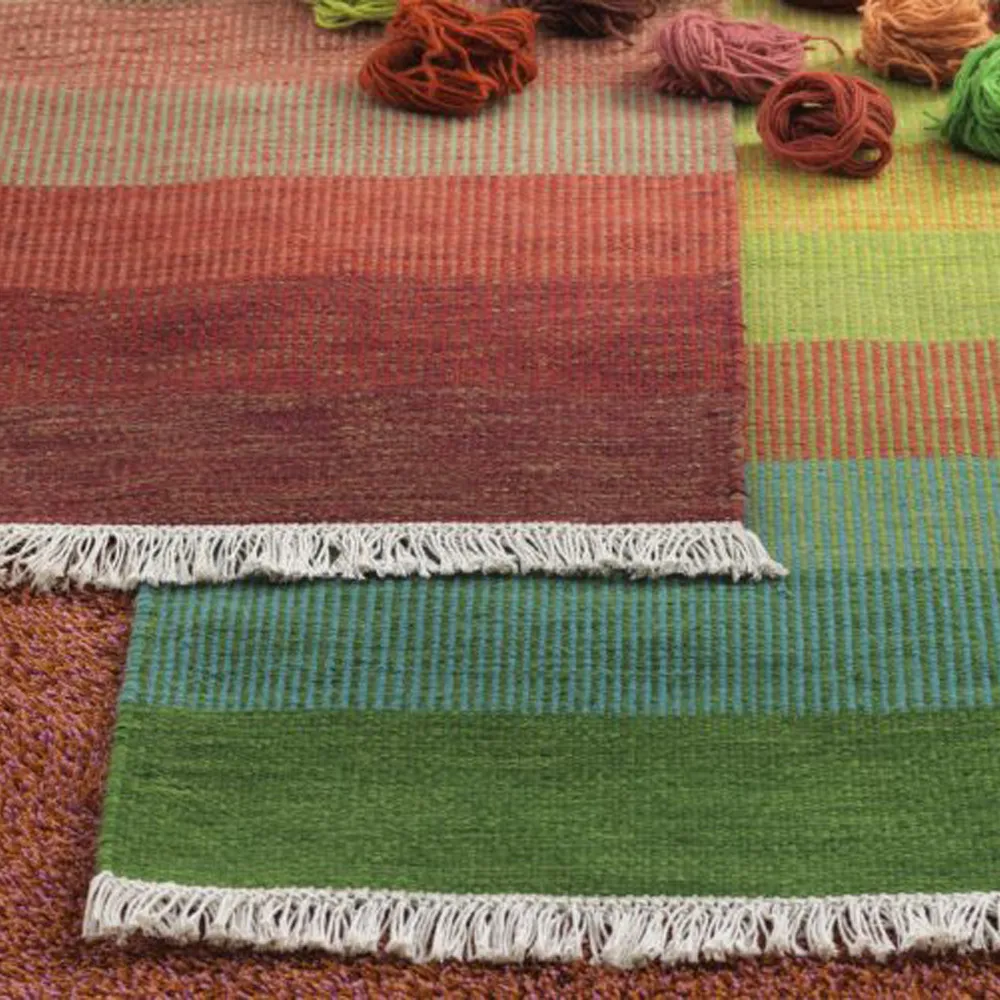 Tofta wave rug, Red, 170x240 cm Kateha