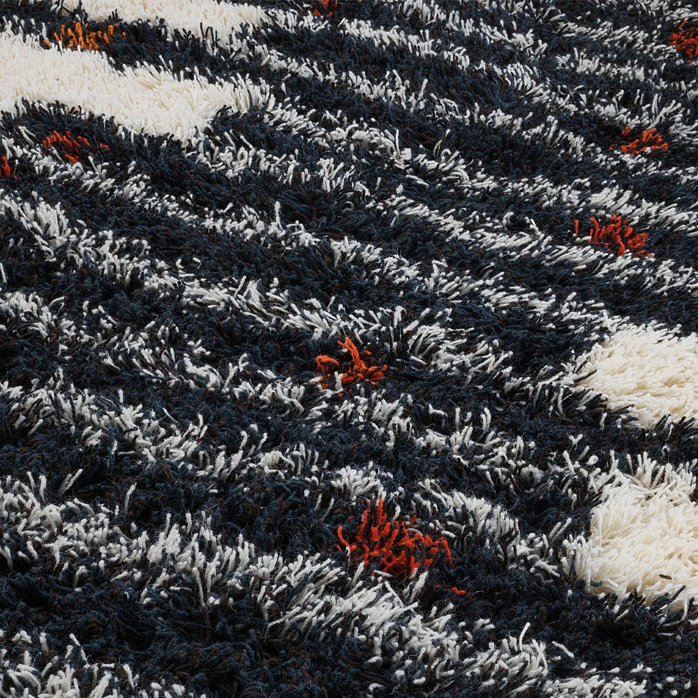 Zorbas rug, White/black, 170x240 cm Kateha