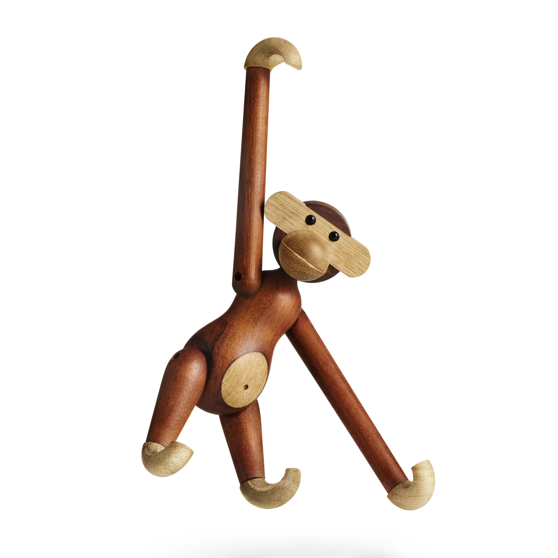 Kay Bojesen wooden monkey small, Teak-limba wood 20 cm Kay Bojesen Denmark