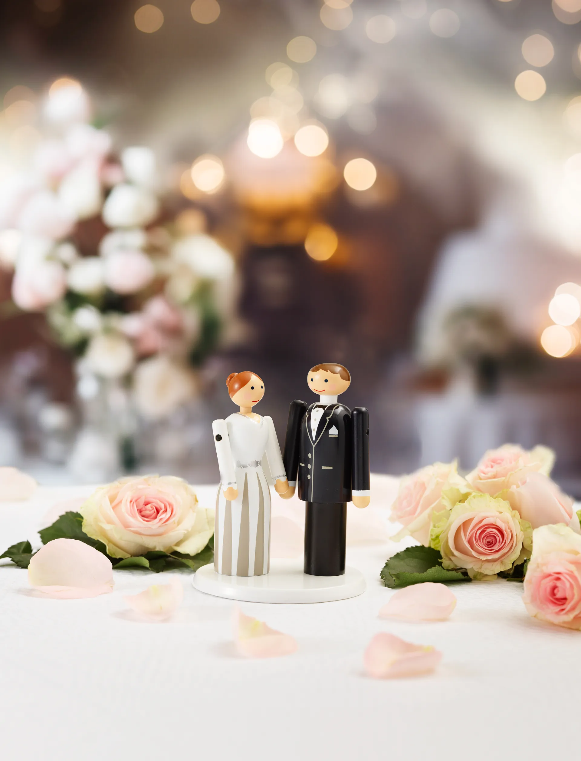 Platform for Kay Bojesen bridal pair, White Kay Bojesen Denmark