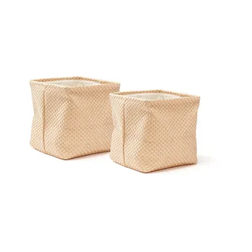 Kid's Base storage box 2-pack 30x30 cm - Natural - Kid's Concept