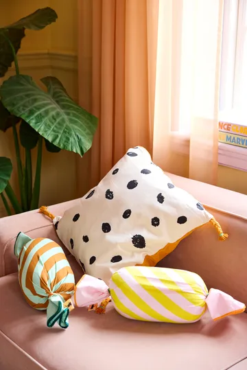 Pippi cushion cover 50x50 cm - White-orange - Kid's Concept