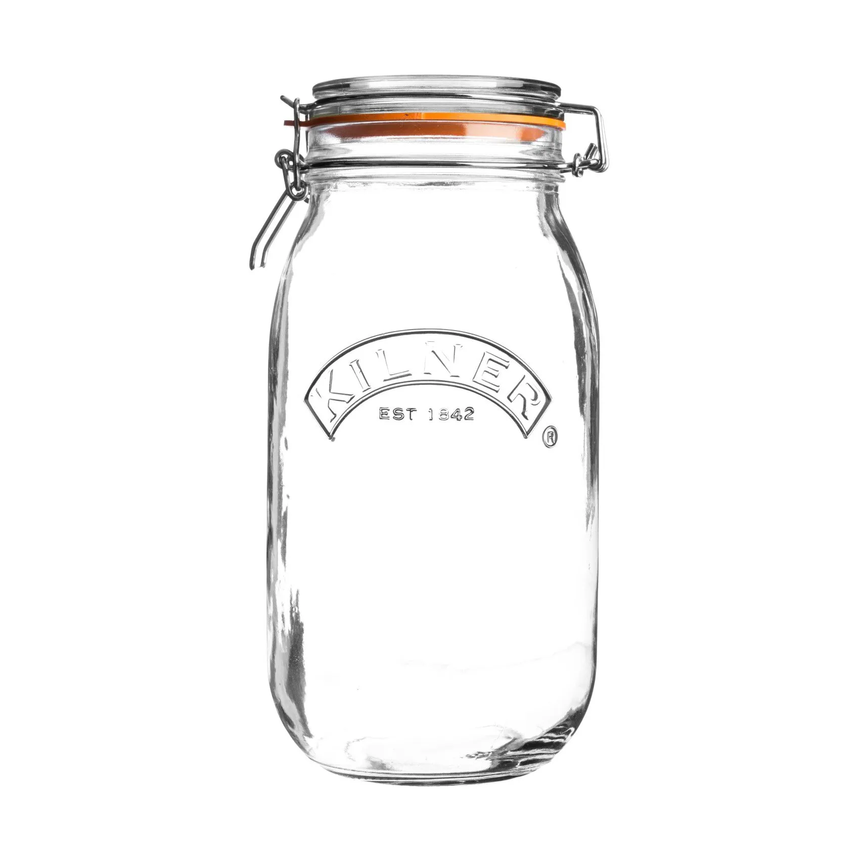 Kilner round jar with clamp, Clear, 2 L Kilner