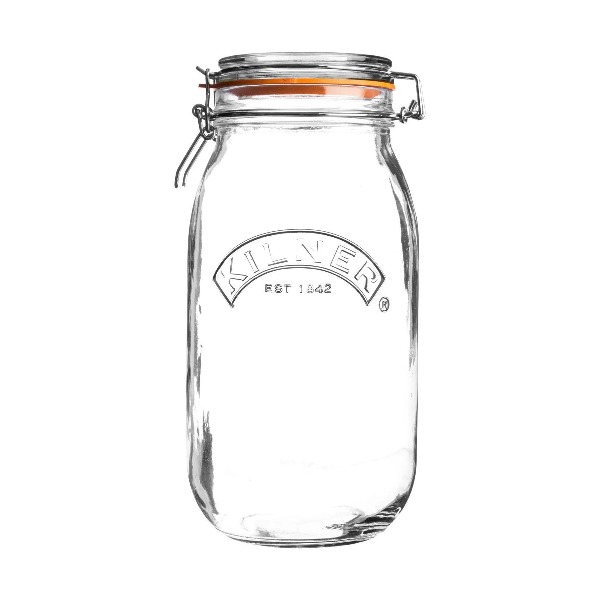 Kilner round jar with clamp, Clear, 3 L Kilner