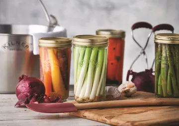Kilner WIDE preserving jar - Clear-gold, 1 L - Kilner