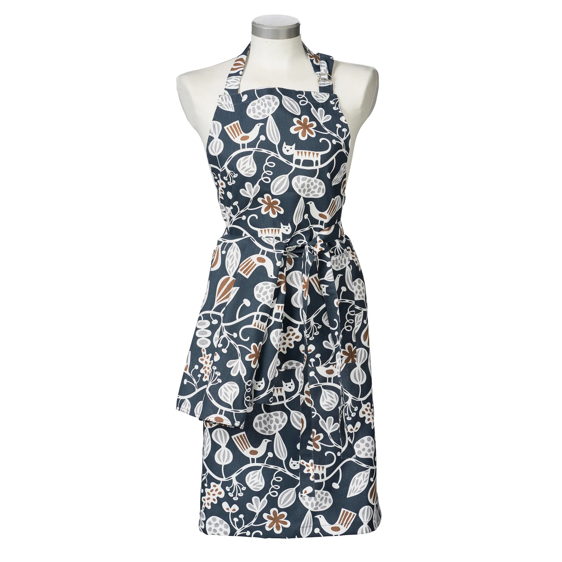 Botanical garden apron, multi Klippan Yllefabrik