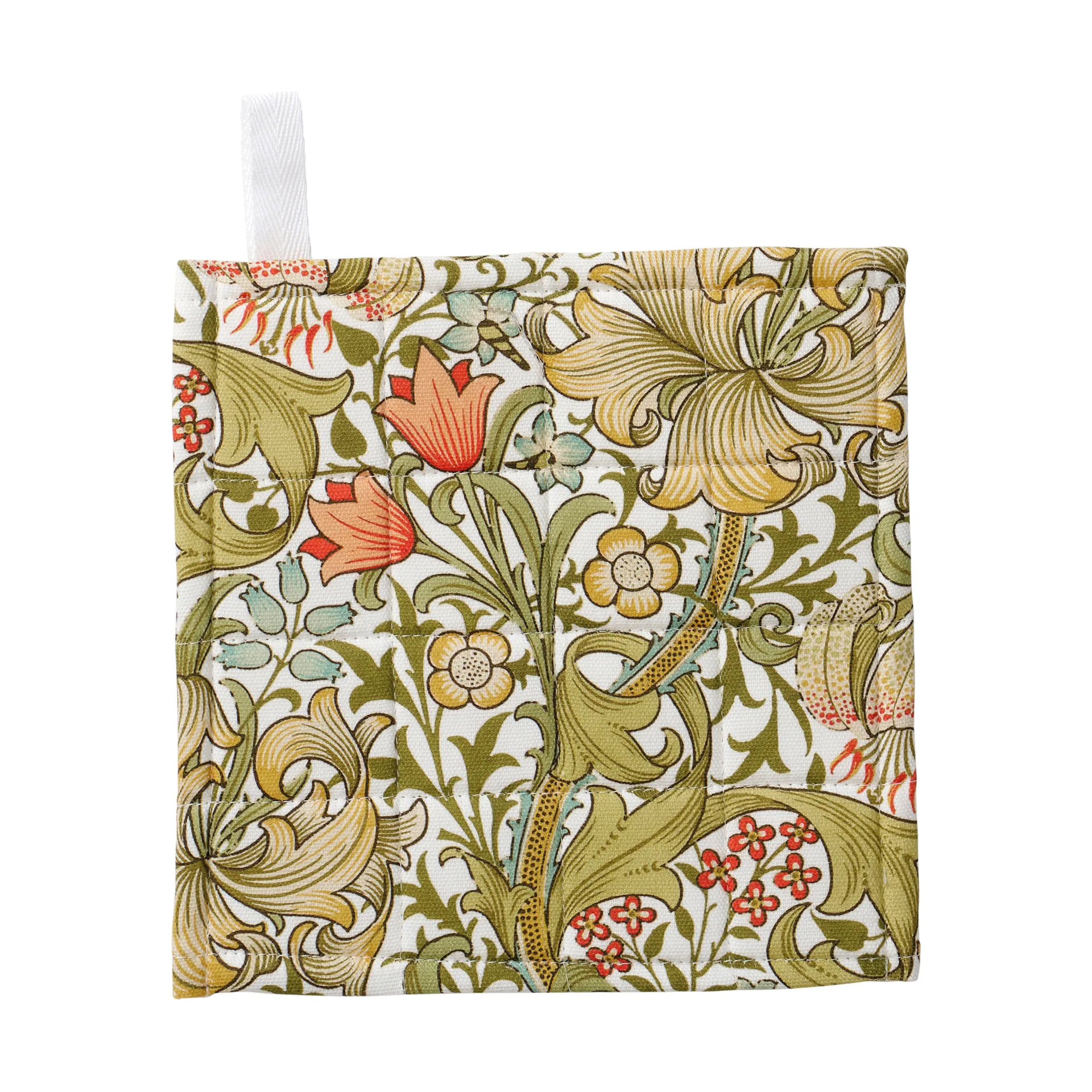Golden Lily pot holder 20x20 cm, Multi Klippan Yllefabrik