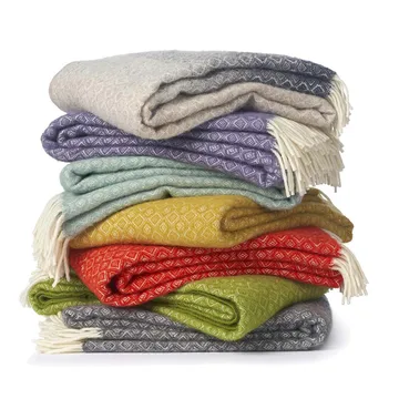 Havanna wool throw - nature - Klippan Yllefabrik
