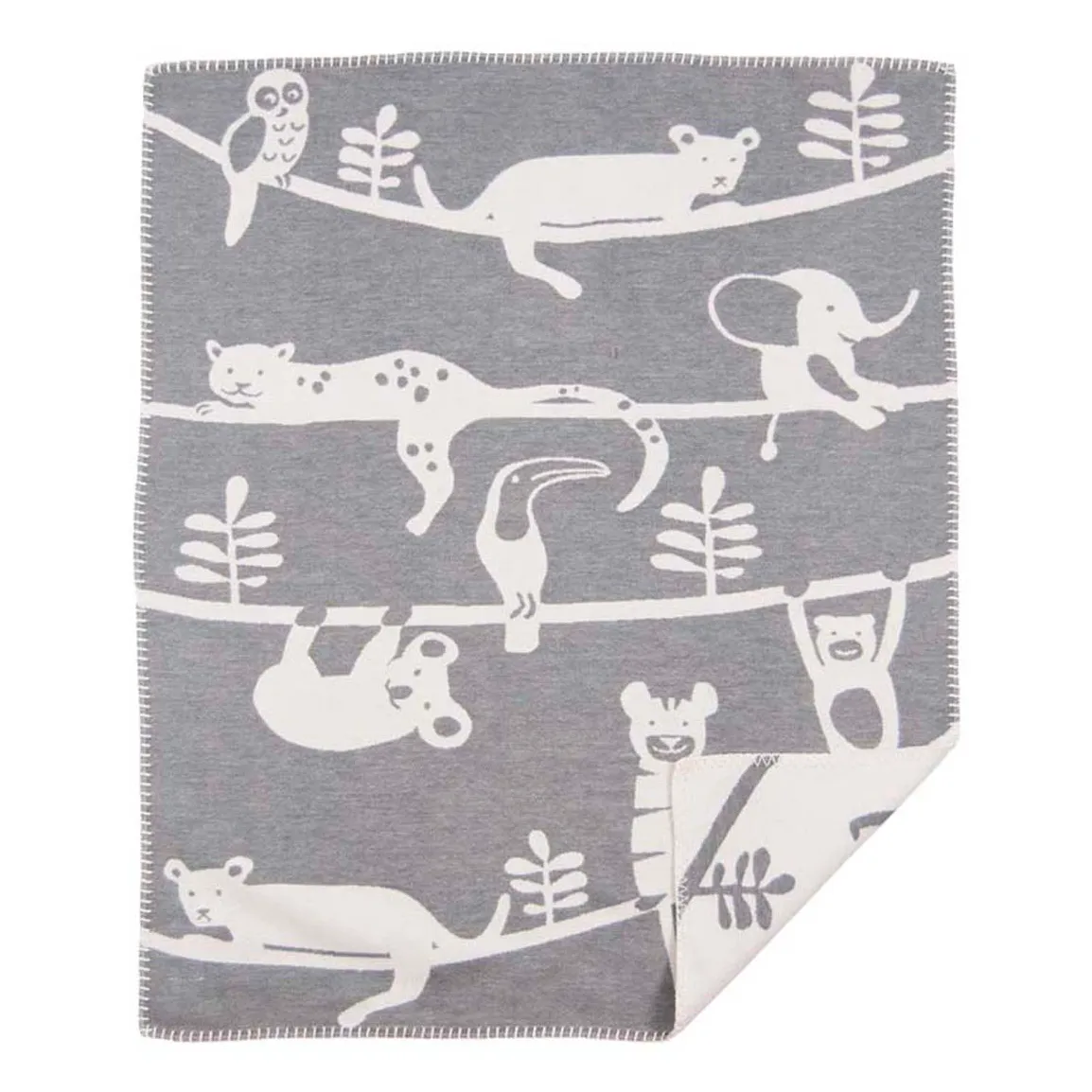 Siesta children's blanket, grey Klippan Yllefabrik