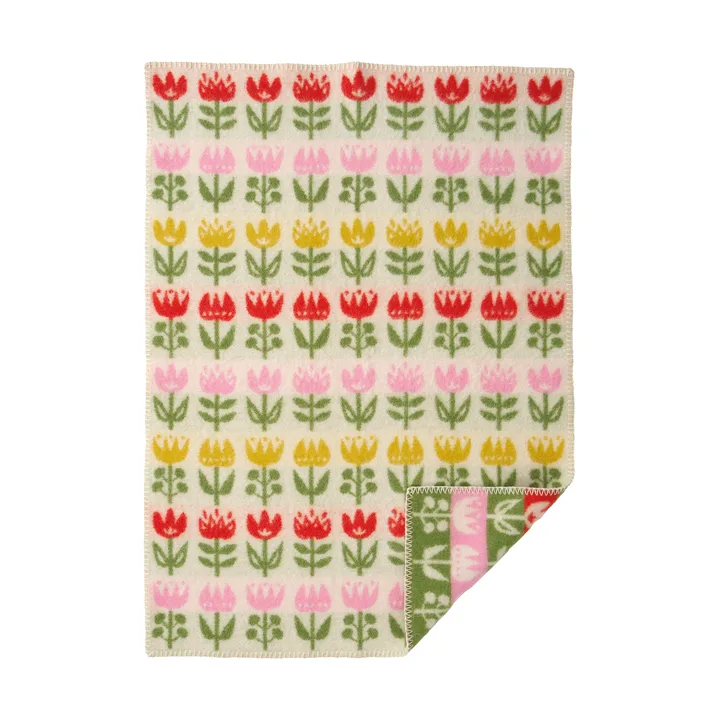 Tulip baby blanket 65x90 cm - Multi - Klippan Yllefabrik