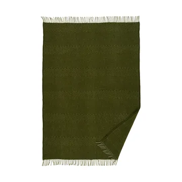Zigzag wool throw 130x200 cm - Basil - Klippan Yllefabrik