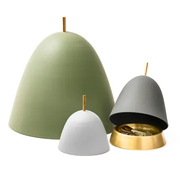 Gömma storage medium 16.5 cm - grey-brass - KLONG