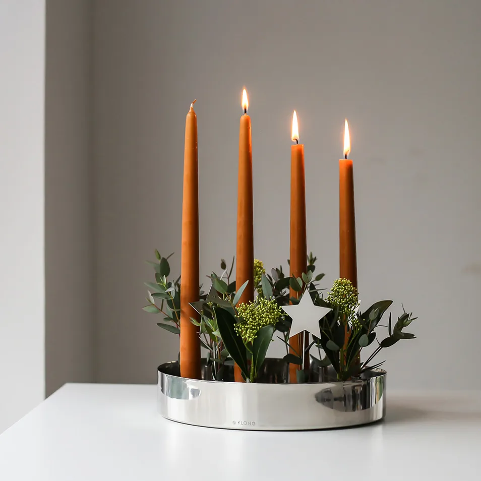 Jubel advent candle holder, Silver KLONG