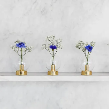 Orbis vase 3-pack - Brass - KLONG