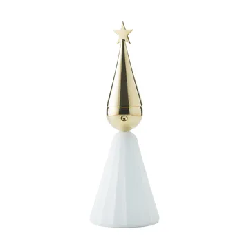 Soprano candle holder - White-brass - KLONG