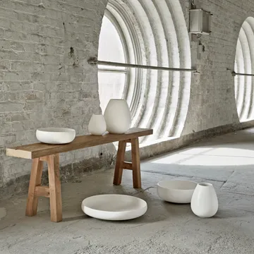 Earth bowl 22 cm - Lime stone white - Knabstrup Keramik