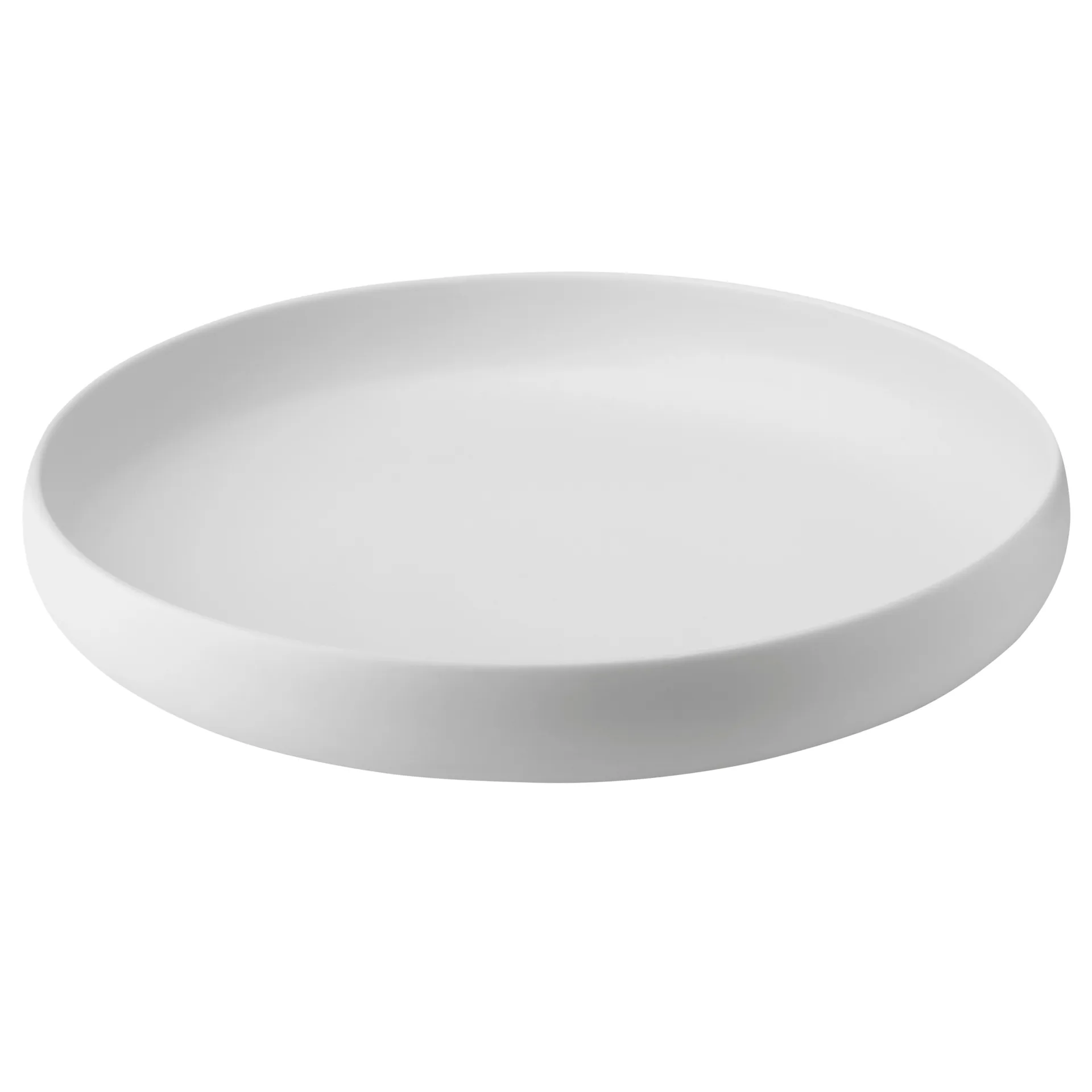 Earth saucer 38 cm, Lime stone white Knabstrup Keramik