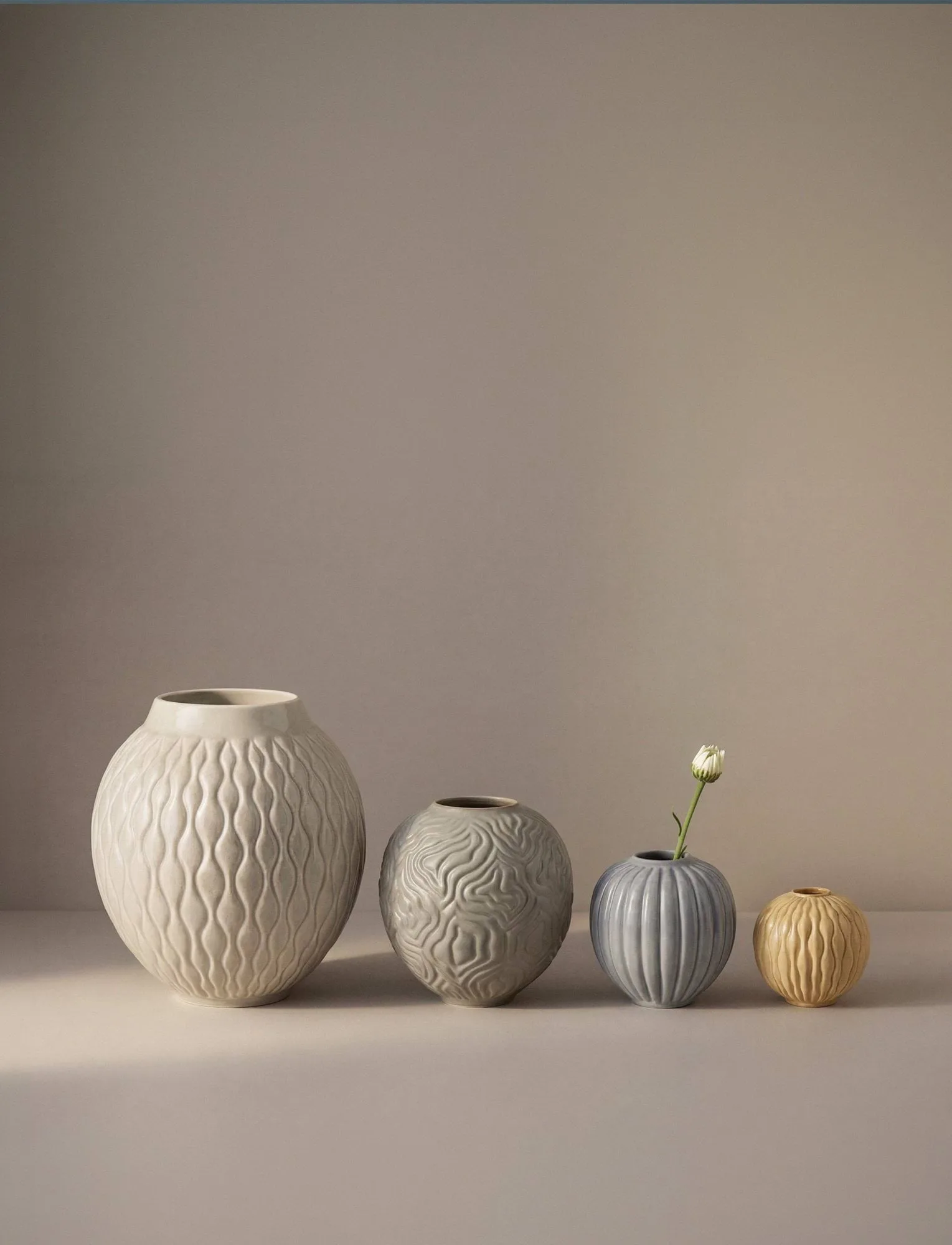 Solum vase, Mist, 11 cm Knabstrup Keramik