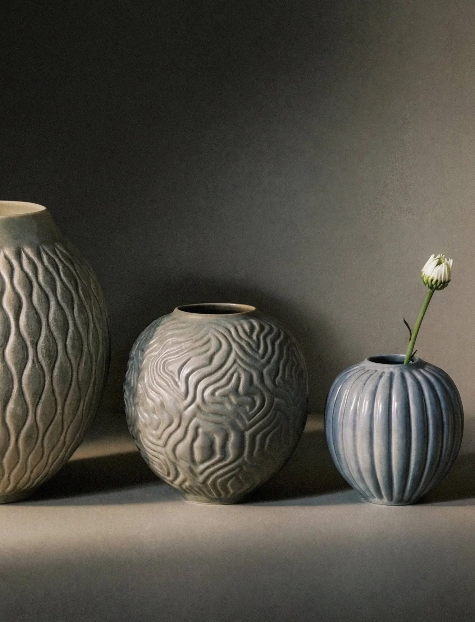 Solum vase, Mist, 11 cm Knabstrup Keramik