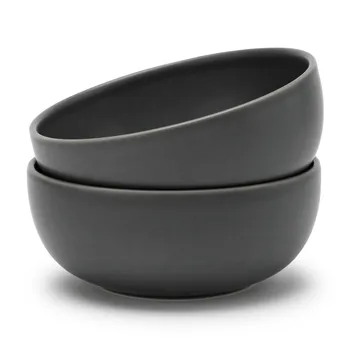 Tavola deep plate Ø15 cm 2-pack - Grey - Knabstrup Keramik