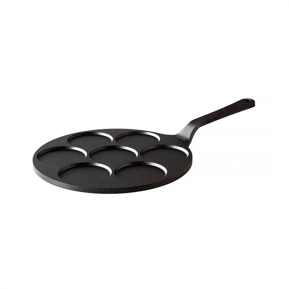 Flat pancake pan 24 cm, Black Kockums Jernverk