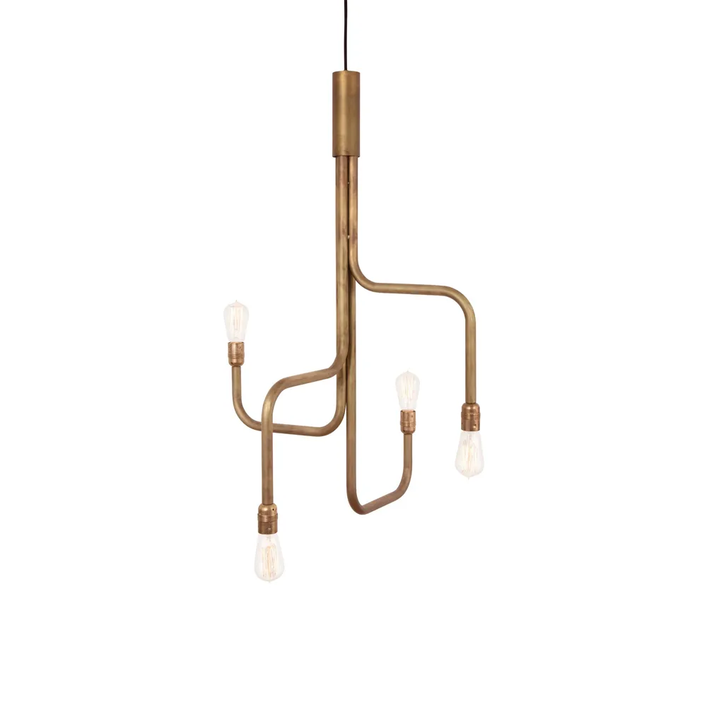 Strapatz pendant, Raw brass, large Konsthantverk