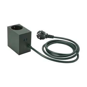 Cuboid+ outlet USB-C 30W 2 m - Dark Green - Kord
