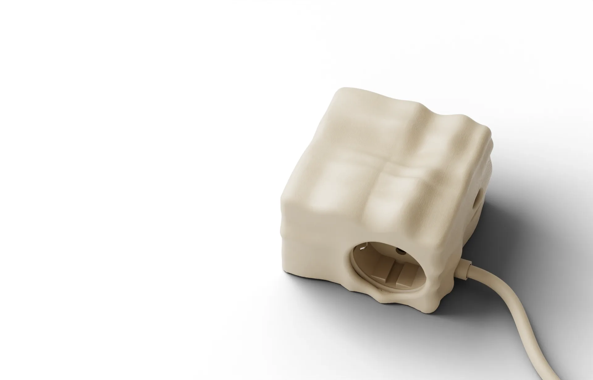Cumulus+ case-shell for Cuboid+ power strip, Beige Kord